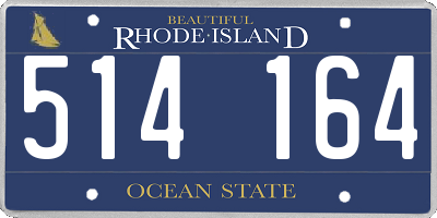 RI license plate 514164