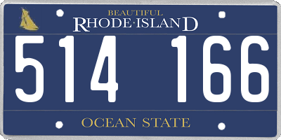RI license plate 514166