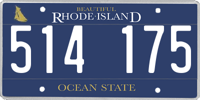 RI license plate 514175