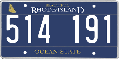 RI license plate 514191