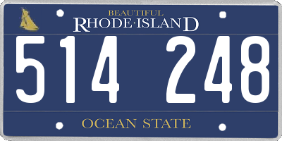 RI license plate 514248