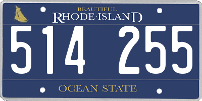 RI license plate 514255