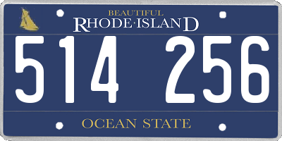 RI license plate 514256