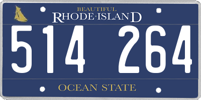 RI license plate 514264