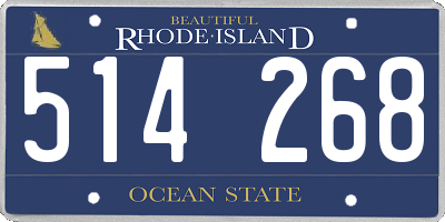 RI license plate 514268
