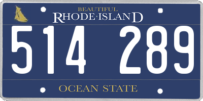 RI license plate 514289