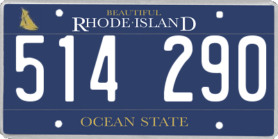 RI license plate 514290