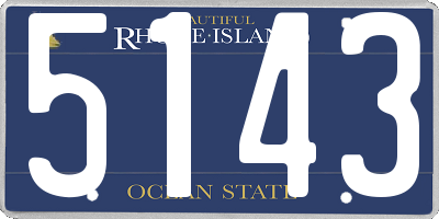 RI license plate 5143