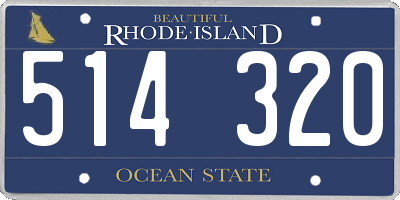 RI license plate 514320