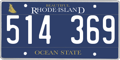 RI license plate 514369