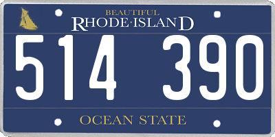 RI license plate 514390