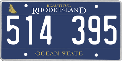 RI license plate 514395