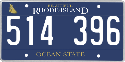 RI license plate 514396