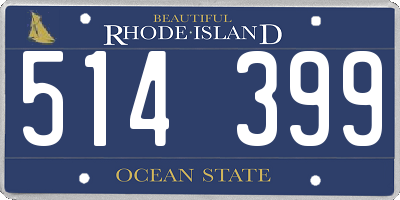 RI license plate 514399