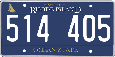 RI license plate 514405