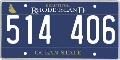 RI license plate 514406