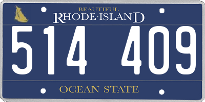 RI license plate 514409