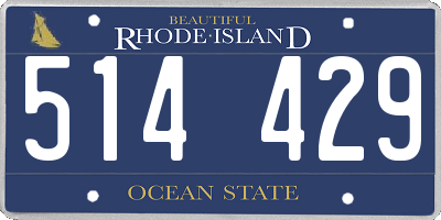 RI license plate 514429