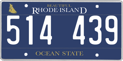 RI license plate 514439