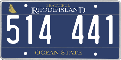 RI license plate 514441