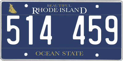 RI license plate 514459