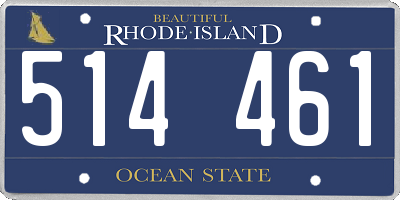 RI license plate 514461