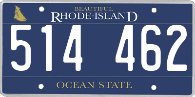 RI license plate 514462