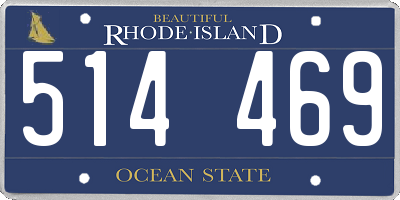 RI license plate 514469