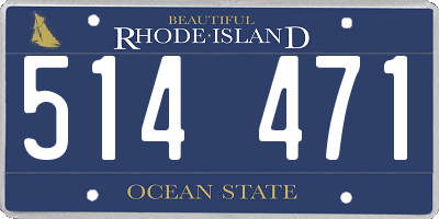 RI license plate 514471