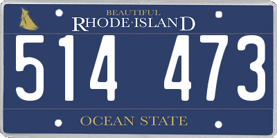 RI license plate 514473