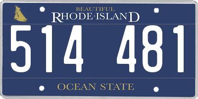 RI license plate 514481