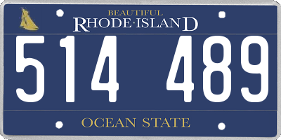 RI license plate 514489