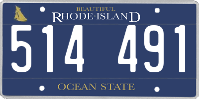 RI license plate 514491