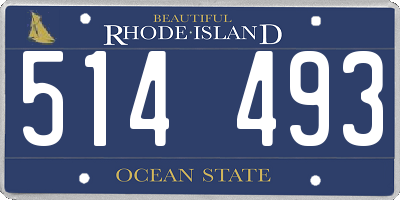 RI license plate 514493