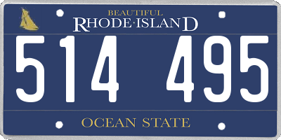 RI license plate 514495
