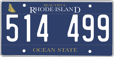 RI license plate 514499