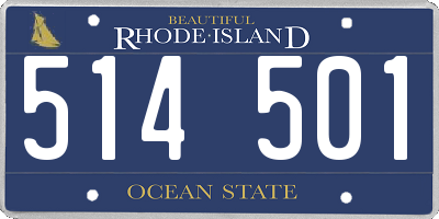 RI license plate 514501