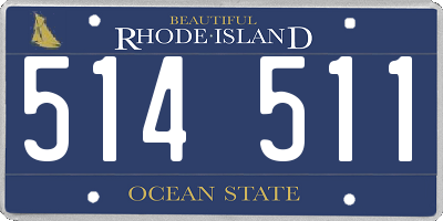 RI license plate 514511