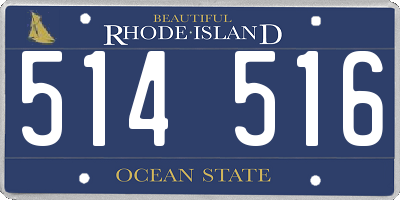 RI license plate 514516