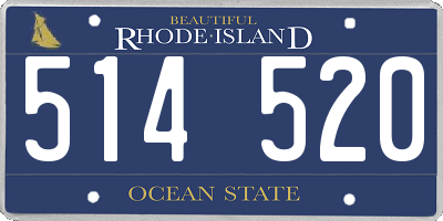 RI license plate 514520