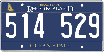 RI license plate 514529