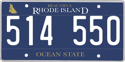 RI license plate 514550
