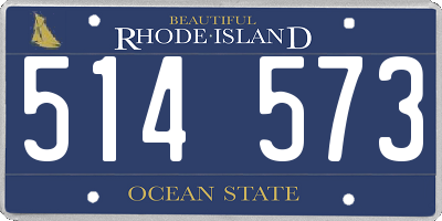 RI license plate 514573