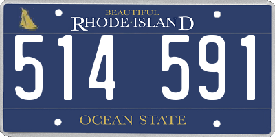 RI license plate 514591