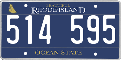 RI license plate 514595