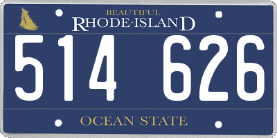 RI license plate 514626