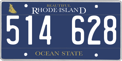 RI license plate 514628
