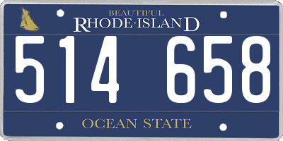 RI license plate 514658