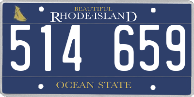 RI license plate 514659