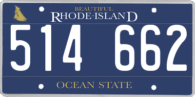 RI license plate 514662